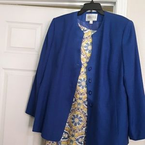 Yellow & Blue Dress w/ Executive Collection Jacket